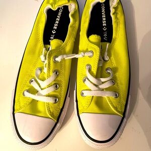 Converse  Chuck Taylor Shore Shoes vibrant yellow ladies size 10